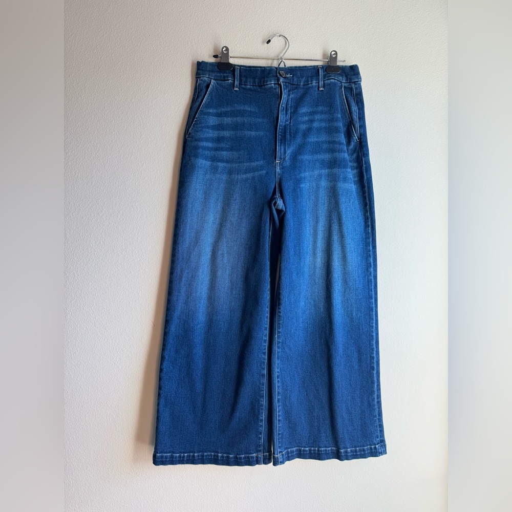 Le Jean Jude Wide Leg Trousers Blue Denim Jeans Womens size 31 - Picture 3 of 7